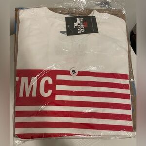 The Marathon Clothing short Sleeve White and Red Tee